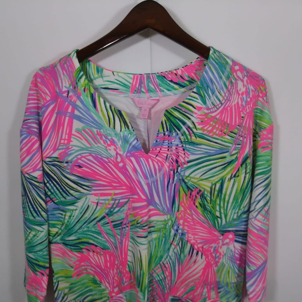 Lilly Pulitzer Scarlet Macaw UPF 50+ Short Dress